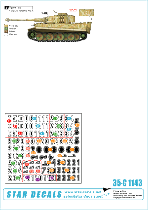 Star Decals 35-C1143 s.Pz.Abt. 505 #1. 1/35 – obrázek 2