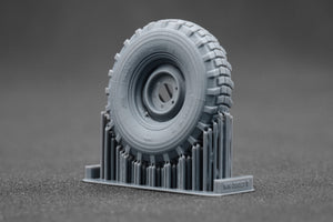 ScaleX WM 35023S Unimog 404 11.0R20 X Sagged v2 Sagged wheel set (for AK-Interactive, ICM, Revell) 1/35