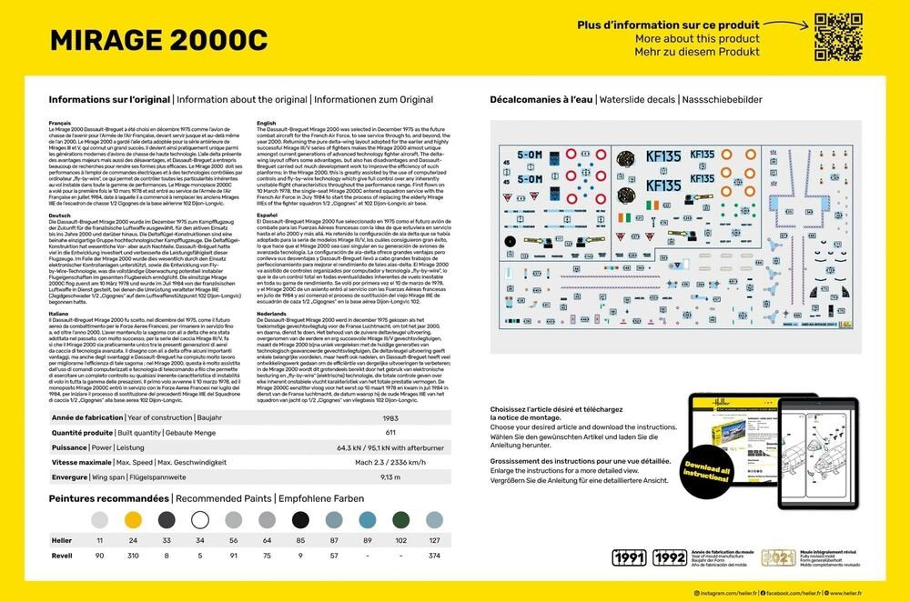 Heller 56426 Starter Kit - Mirage 2000C 1/48 – image 3