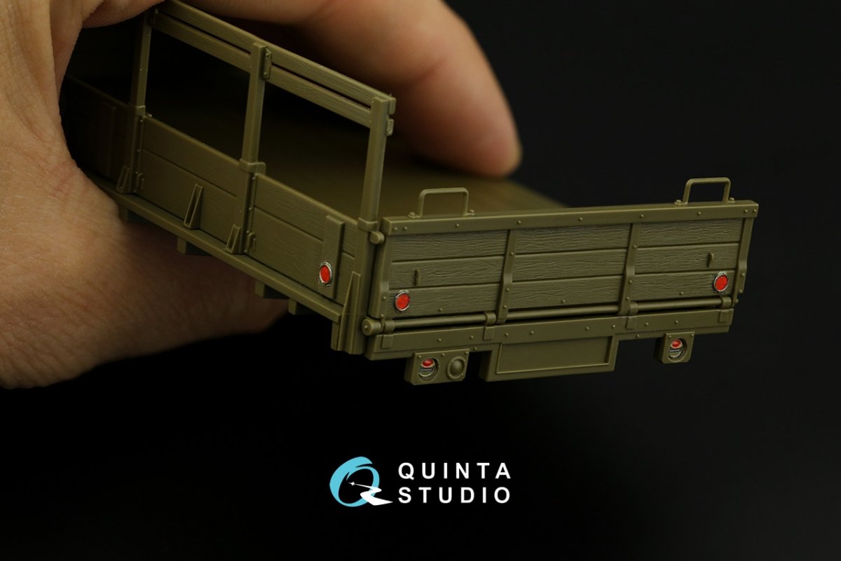 Quinta Studio QD35052 GMC CCKW 353 (open cab) 3D-Printed &amp;amp; colored Interior on decal paper (Tamiya) 1/35 – obrázek 4