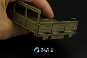 Quinta Studio QD35052 GMC CCKW 353 (open cab) 3D-Printed &amp;amp; colored Interior on decal paper (Tamiya) 1/35 – obrázek 4