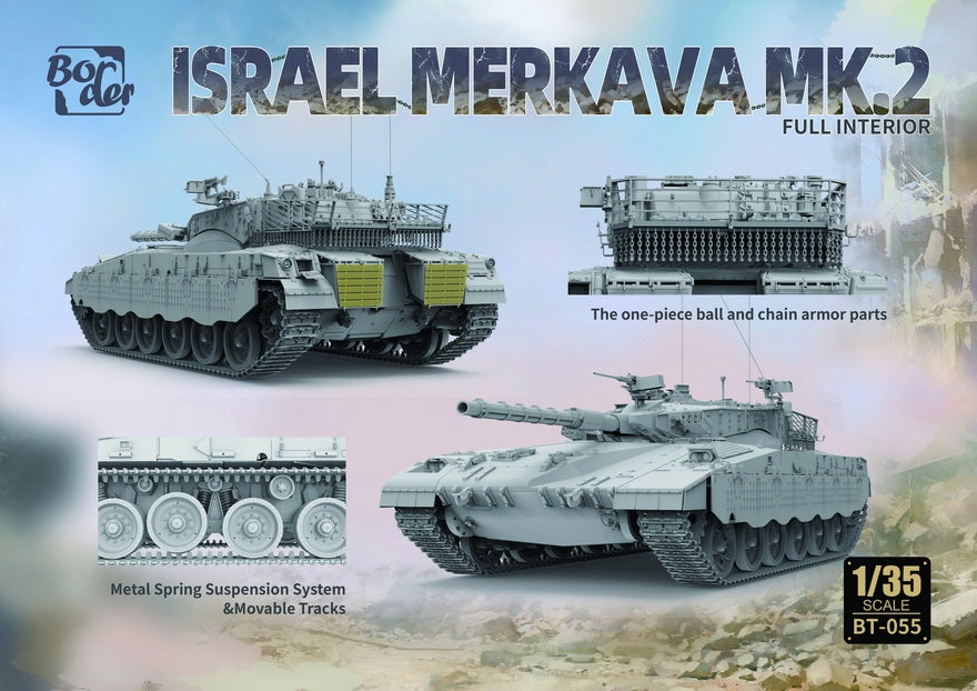 Border Model BT-055 Israel Merkava Mk.2 W/ Full Interior &amp;amp; Workable Tracks 1/35 – image 2