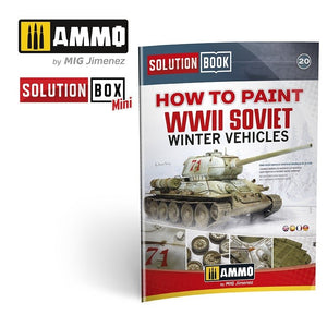 AMMO of Mig Jimenez 7903 SOLUTION BOX MINI (20) - How to paint WWII Soviet Winter Vehicles – obrázek 3