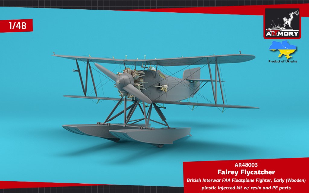Armory Models 48003 Fairey Flycatcher British FAA Inter-War Floatplane Fighter, on Wooden Floats 1/48 – image 16