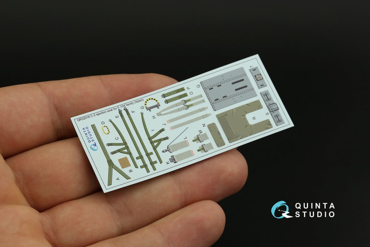 Quinta Studio QR32016 C-2 seat for F-104 family (Italeri) 1/32 – obrázek 5