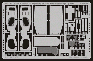 Eduard 49390 F-16CJ Block 50 undercarriage 1/48 Tamiya – image 2