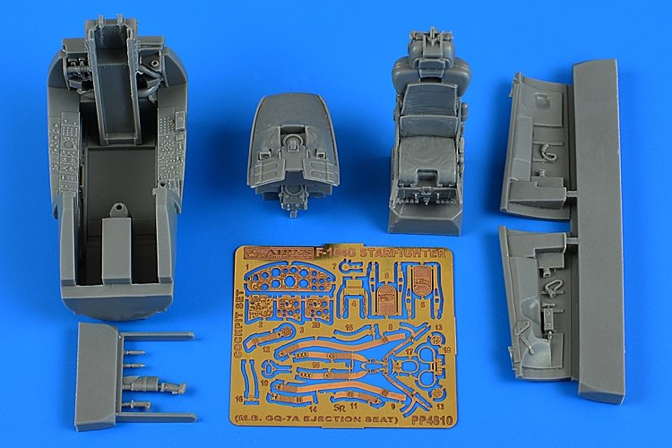 Aires 4810 F-104G Starfighter cockpit set (MB GQ-7A ej. seat) 1/48 KINETIC