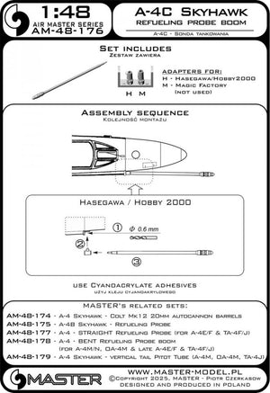 Master AM-48-176 A-4C Skyhawk - Refueling Probe Boom 1/48 – image 2