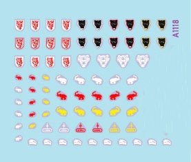 Star Decals 72-A1118 StuG-Abt #3 Generic insignia and unit markings for the Sturmgeschutz units. StuG-Abt 203, 209, 210, 245 1/72 – image 2
