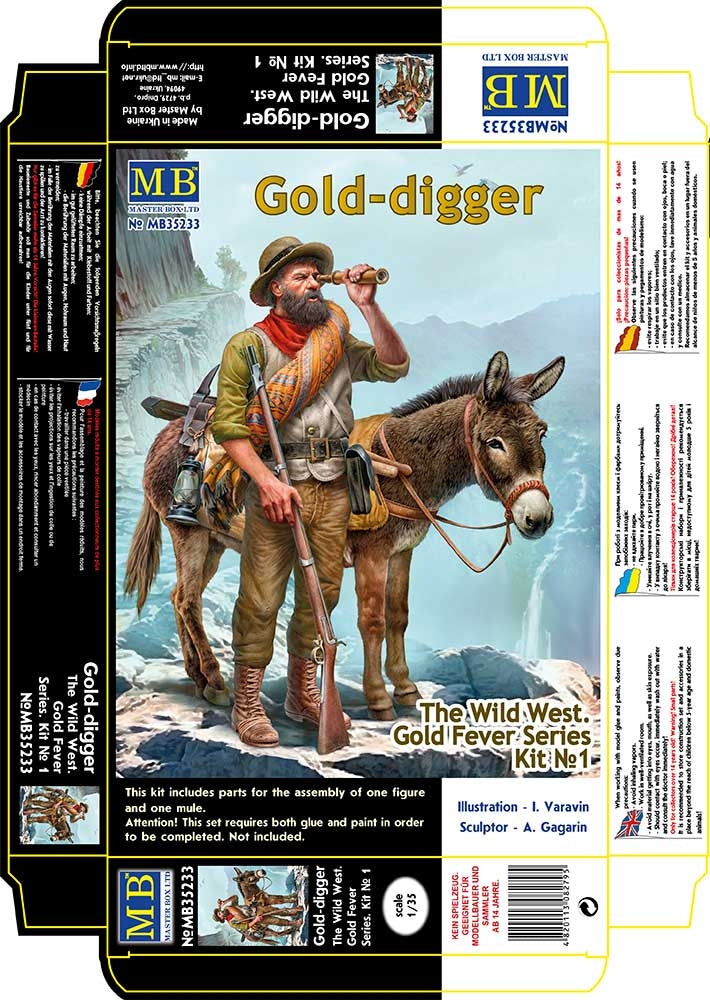 Master Box 35233 The Wild West. Adventures Series, kit No. 1. Gold-digger 1/35 – image 2