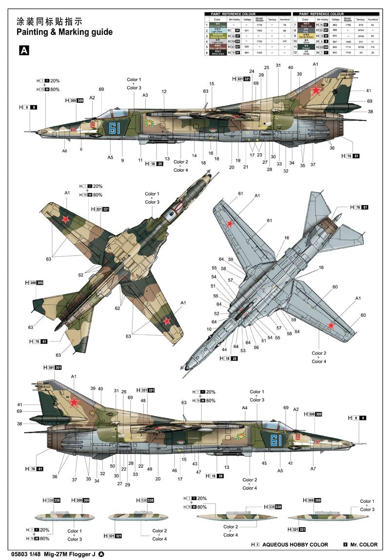 Trumpeter 05803 Mig-27M Flogger J 1/48 – Bild 15
