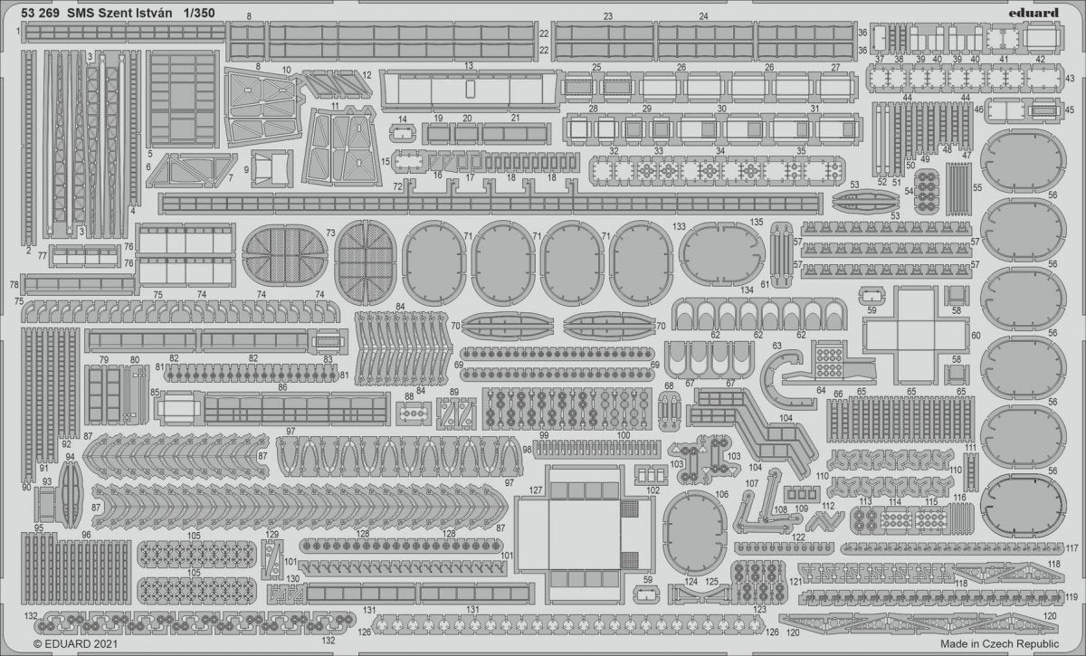 Eduard BIG5362 SMS Szent István TRUMPETER 1/350 – Bild 4