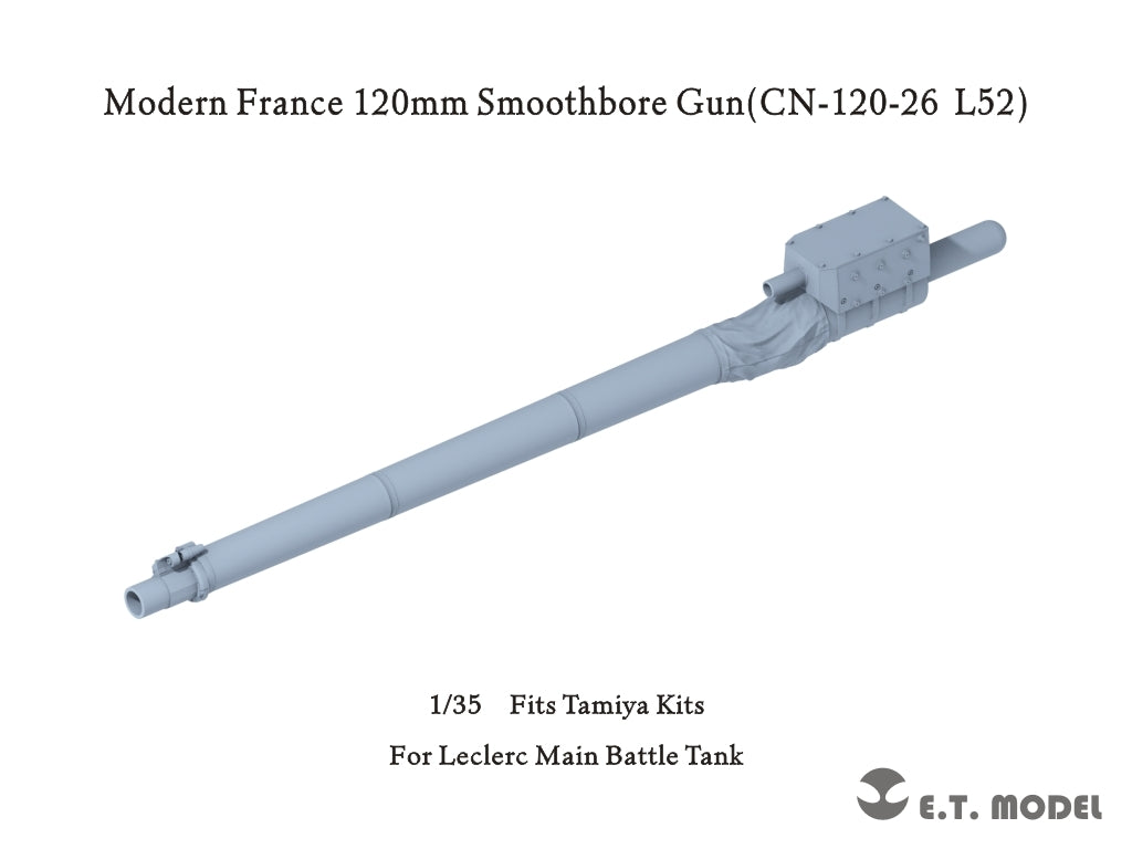 ET Model P35-347 Modern France Leclerc MBT 120mm Smoothbore Gun(CN-120-26 L52) 1/35