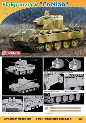 Dragon 7236 Flakpanzer V Coelian 1/72 – immagine 2