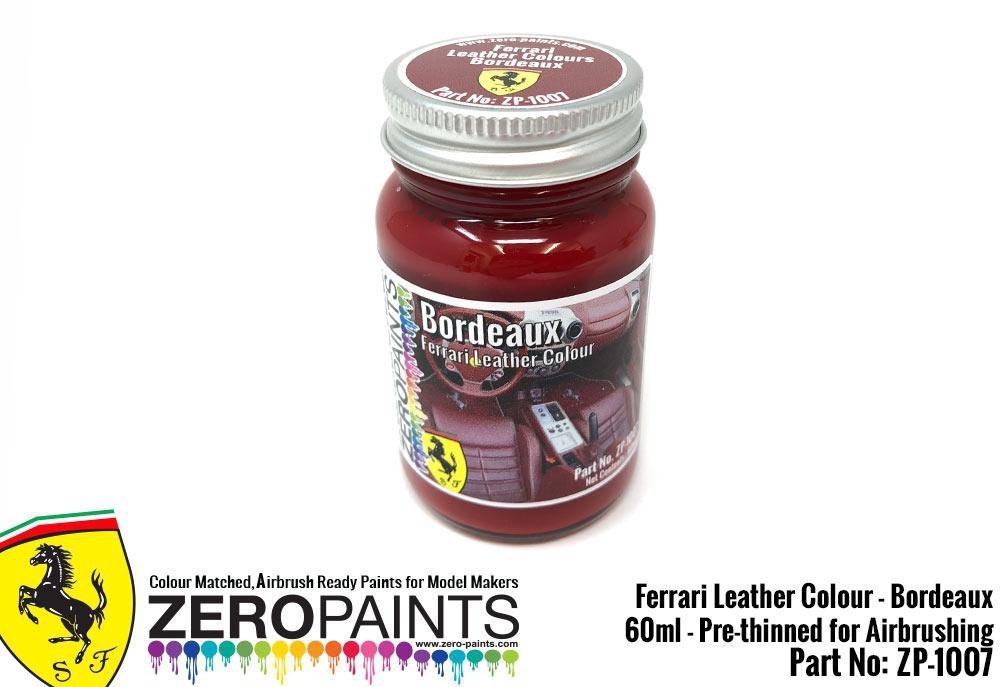 Zero Paints ZP-1007BORDEAUX Ferrari Bordeaux Leather Color Paint 60ml