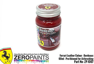 Zero Paints ZP-1007BORDEAUX Ferrari Bordeaux Leather Color Paint 60ml