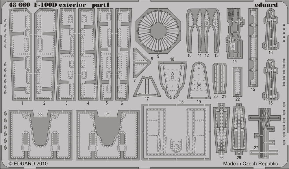 Eduard 48660 F-100D exterior 1/48 Trumpeter