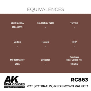 AK Interactive RC863 Rot (Rotbraun)-Red (Red Brown) RAL 8013 17 ml – Bild 3
