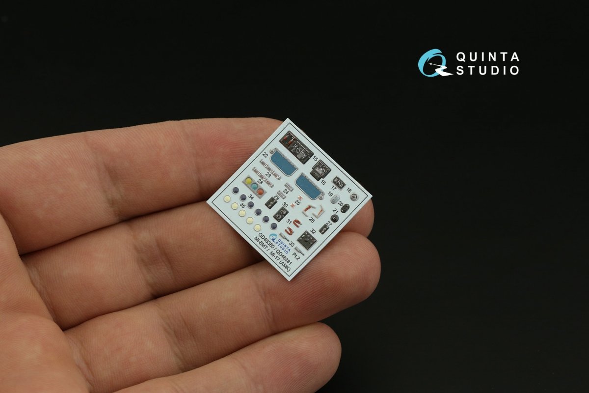 Quinta Studio QD48381 Mi-17 3D-Printed &amp;amp; colored Interior on decal paper (AMK) 1/48 – image 5
