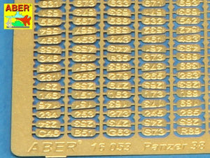 Aber 16053 Panzer 38 track link casting numbers 1/16 – obrázek 4