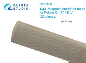 Quinta Studio QP32006 Magenta rib tapes Fokker Dr. (F.)ID.VII (All kits) 1/32
