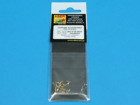 Aber 35D32 Set of 20 short insulators 1/35 – image 3