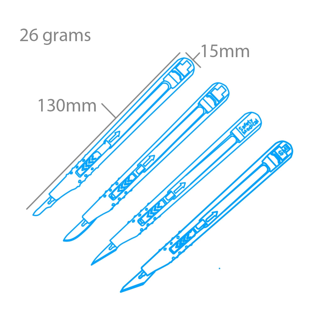 Modelcraft PKN3216-S 4 Pce Retractable Safety Knife Set – zdjęcie 4