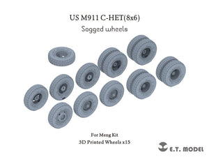 ET Model P35-118 US M911 C-HET(8x6) Sagged wheels For Meng Kit 1/35