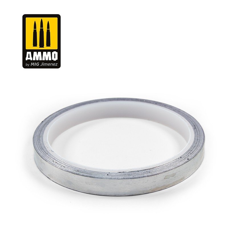 Ammo of Mig 8250 ALUMINUM TAPE 10 mm x 10 m (0.39 in x 32.8 ft)