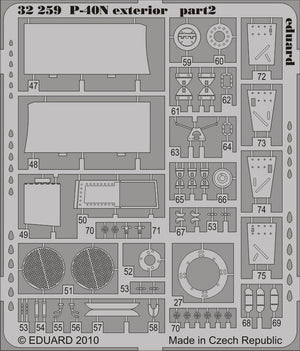 Eduard 32259 P-40N exterior HASEGAWA 1/32 – Bild 2
