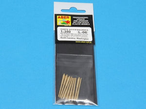Aber 350L-06 Set of 9pcs 406mm short barrels for US ships for turrets without antiblast covers: North Carolina, Washington 1/350 – obrázek 5