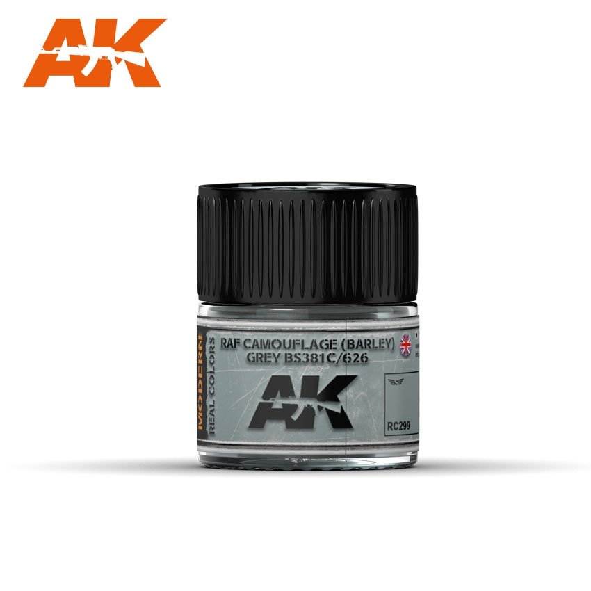 AK Interactive RC299 RAF CAMOUFLAGE (BARLEY) GRAY BS381C/626 – 10ML