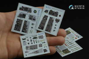 Quinta Studio QD32035 F-4C 3D-Printed &amp;amp; colored Interior on decal paper (for Tamiya kit) 1/32 – obrázek 2