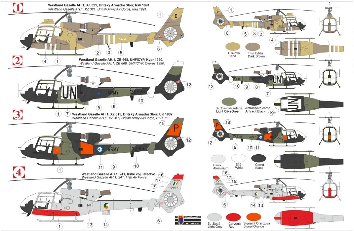 Kovozavody Prostejov KPM4822 Gazelle AH.1 1/48 – image 2