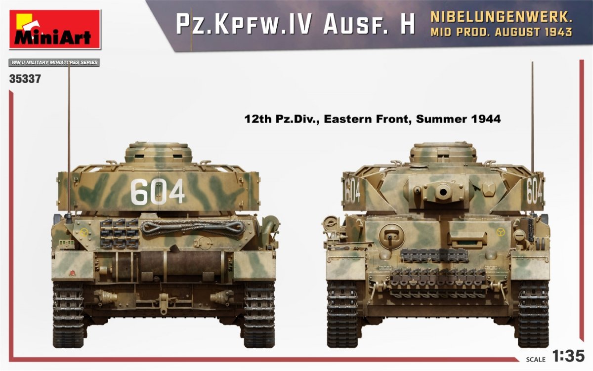 MiniArt 35337 Pz.Kpfw.IV Ausf. H NIBELUNGENWERK. MID PROD. AUGUST 1943 1/35 – image 3