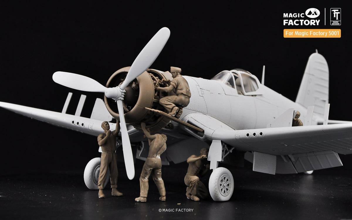Magic Factory 7507 US WWII Ground Service Crew Set 1/48 – immagine 2