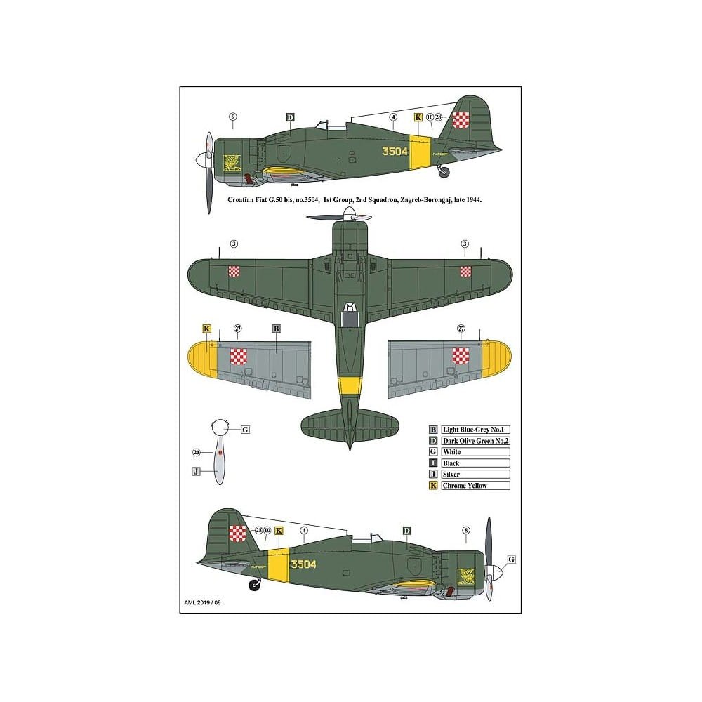 AML 72056F Fiat G.50 bis - Limited Edition 1/72 – image 3
