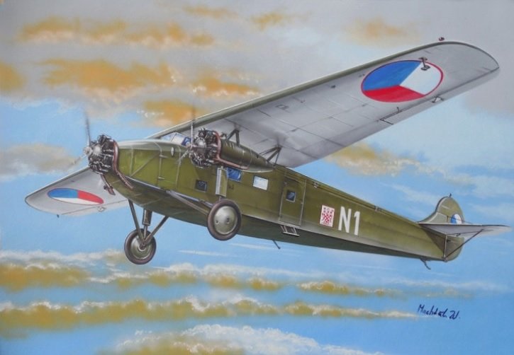 Valom 72096 Avia-Fokker F.VIIb.1 "Czechoslovak AF" 1/72