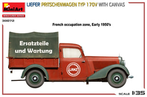 MiniArt 38072 LIEFER PRITSCHENWAGEN TYP 170V WITH CANVAS 1/35 – image 5