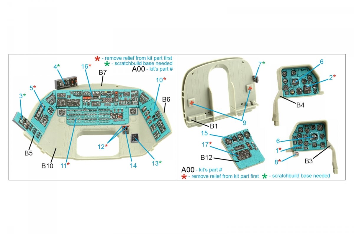 Quinta Studio QDS-35065 Mi-8MT 3D-Printed &amp;amp; colored Interior on decal paper (Trumpeter) (Small version) 1/35 – immagine 2