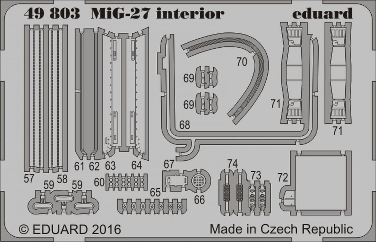 Eduard 49803 MiG-27 interior TRUMPETER 1/48 – image 2