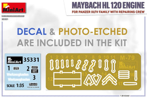Miniart 35331 MAYBACH HL 120 ENGINE FOR PANZER III/IV FAMILY WITH REPAIR CREW 1/35 – image 2