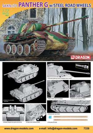 Dragon 7339 Panther G w.Steel Wheels 1/72 – image 2