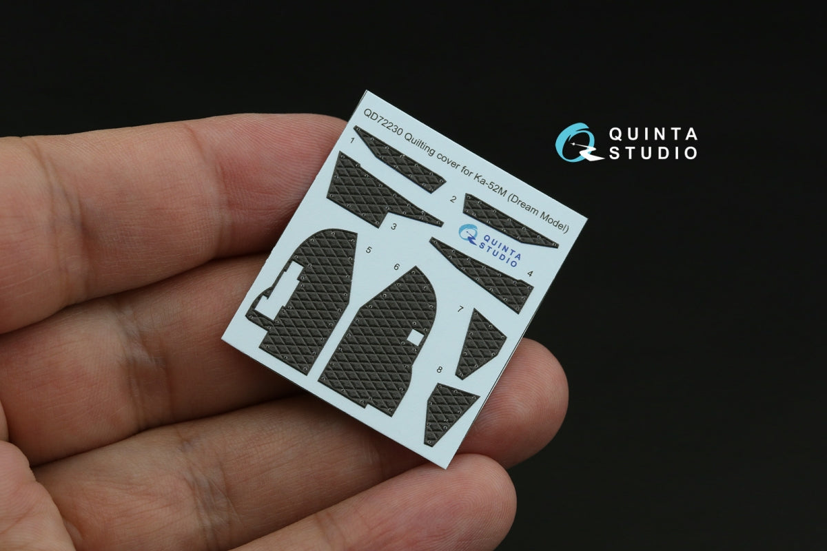 Quinta Studio QD72230 Ка-52/Ka-52М Quilting cover for QD+72229 cockpit set (Dream Model/Quinta) 1/72