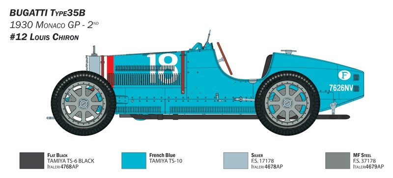 Italeri 4710 Bugatti Type 35B 1/12 – image 4