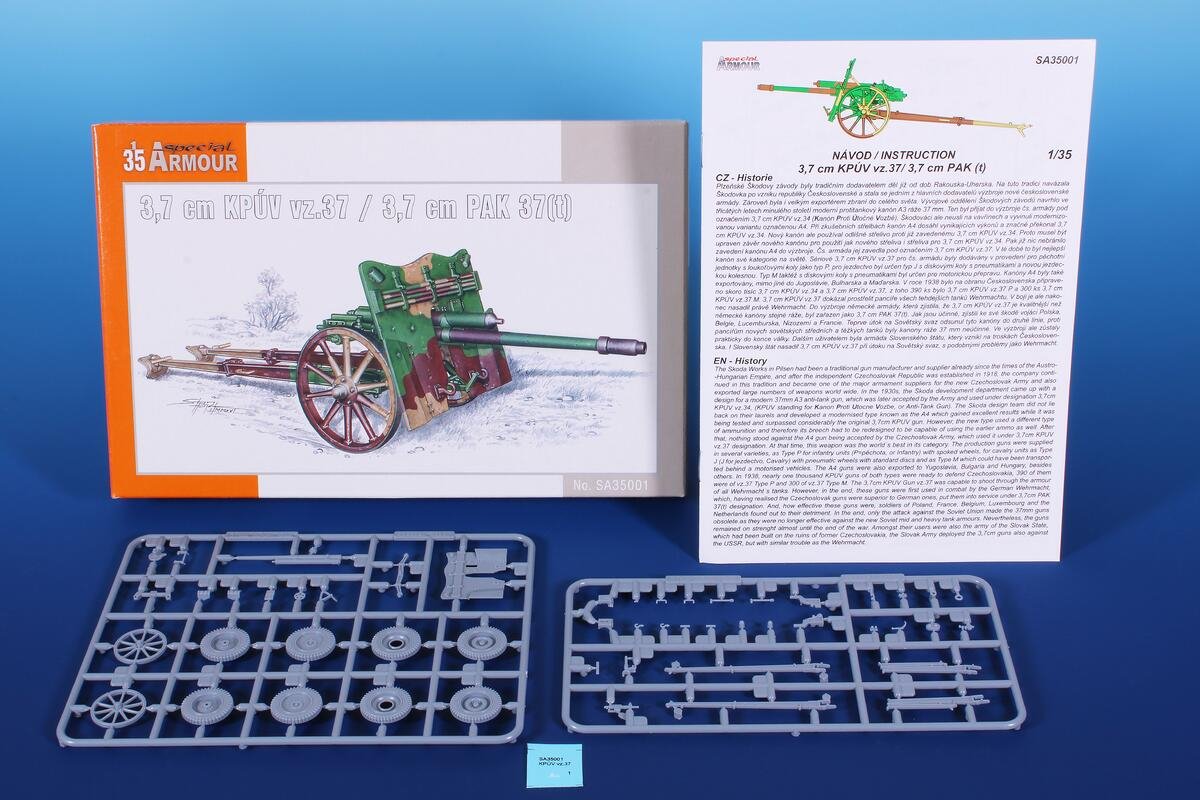 Special Armor 35001 3.7 cm KPUV vz.37 / 3.7 cm PAK 37(t) 1/35 – image 2