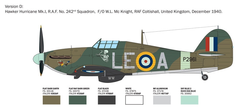 Italeri 2838 Hurricane Mk.I Aces 1/48 – immagine 6