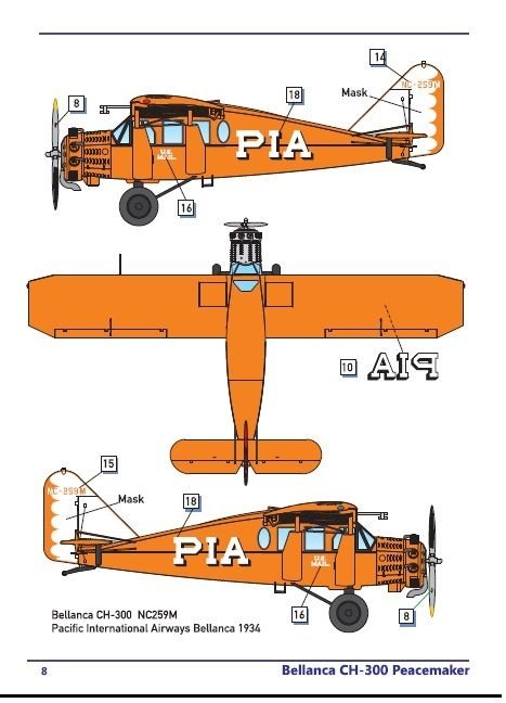 Dora Wings 72022 Bellanca CH-300 Pacemaker 1/72 – image 4