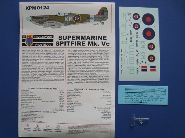 Kovozavody Prostejov KPM0124 Spitfire Mk.Vc Allied Fighters 1/72 – obrázek 4