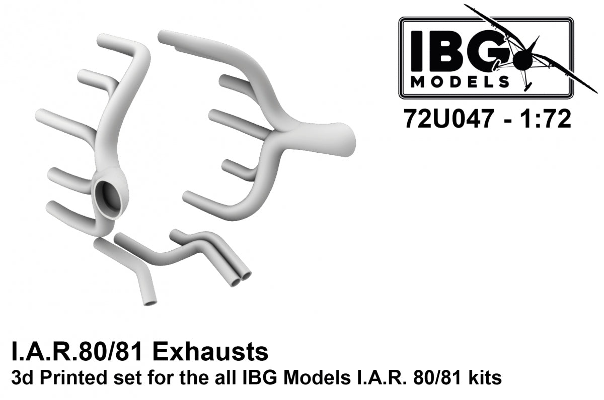 IBG 72U047 IAR 80/81 Exhausts 1/72